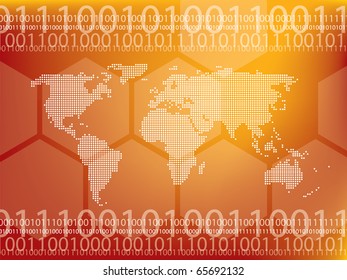 abstract background vector graphics created with technology