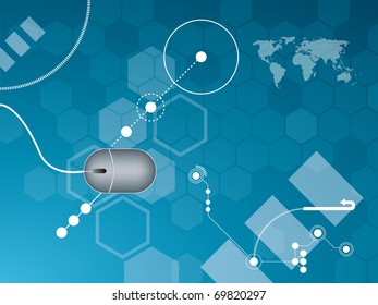 abstract background vector graphics created with technology