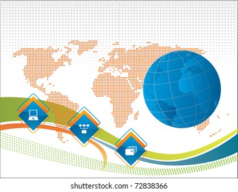 abstract background vector graphics created with technology