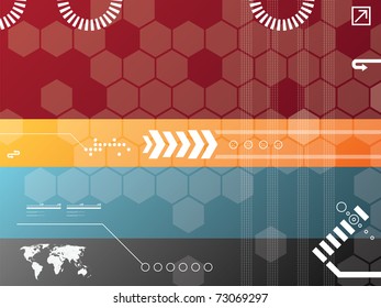 abstract background vector graphics created with technology