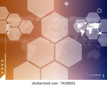 abstract background vector graphics created with technology