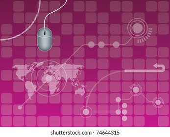 abstract background vector graphics created with technology