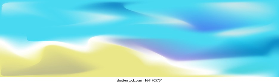 Abstract background. Vector graphics. The transitions of colors from beige to blue. Sea mesh gradient