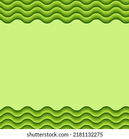 Abstract background vector green 3D.