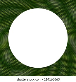 Abstract background vector, green doodles