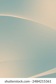 Abstract background vector green, orange with dynamic waves for business. Futuristic technology backdrop with network wavy lines. Premium template with stripes, gradient mesh for banner, poster.