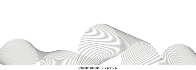 Abstract background vector grey with dynamic waves for business design. Futuristic technology backdrop with network wavy lines. Premium template with stripes and gradient mesh for banner or poster.