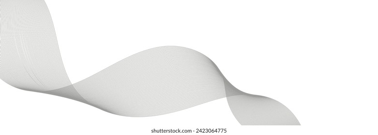 Abstract background vector grey with dynamic waves for business design. Futuristic technology backdrop with network wavy lines. Premium template with stripes and gradient mesh for banner or poster.