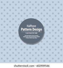 Abstract Background Vector Halftone Grey Circle