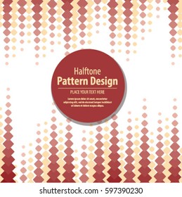 Abstract Background  Vector Halftone Red