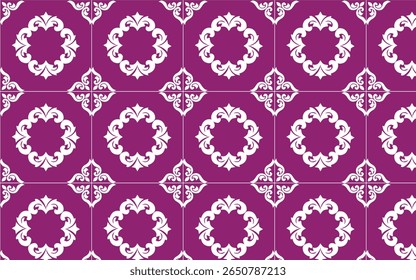  Resumo. Ilustração desenhada à mão vetorial, azulejos típicos portugueses, azulejos de cerâmica. Padrão sem emenda.Tradicional ornamentado português decorativo azulejos de cor.