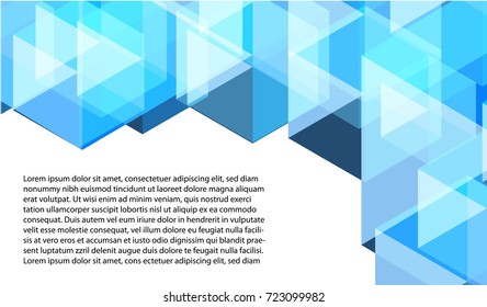 Abstract background vector of hexagon geometric on white wallpaper with copy space