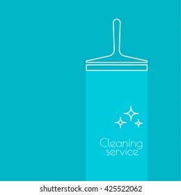 Abstract background with vector icon scraper for windows. 