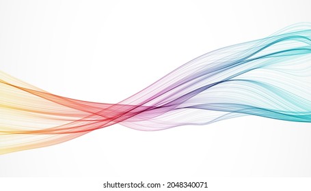 Abstrakter Hintergrund. Vektorgrafik. Illustration einer Farbwelle.