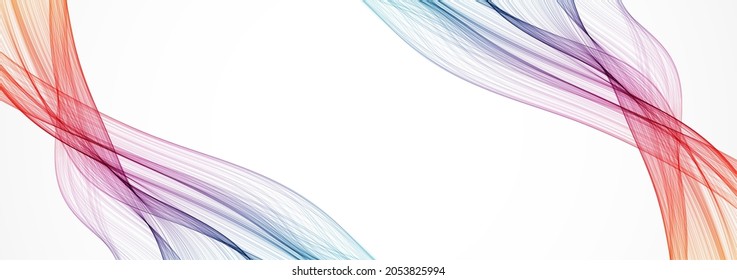 Abstract background. Vector. Illustration of a color wave.