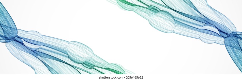 Abstract background. Vector. Illustration of a color wave.