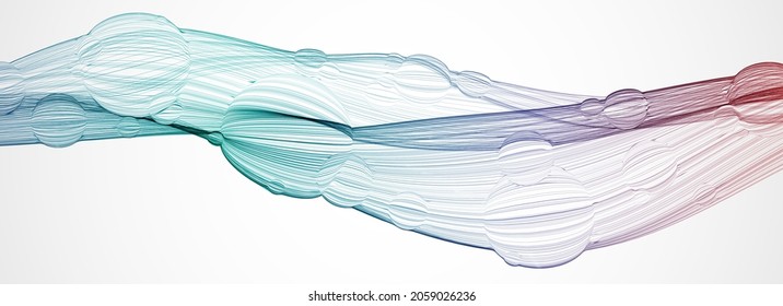 Antecedentes abstractos. Vector. Ilustración de una ola de color.