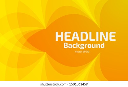 Abstract background vector illustration Colorful orange Curve and gradient Headline design for templates