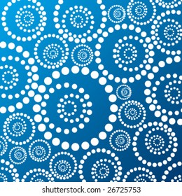 Abstract background vector illustration depicting pattern made by circles.