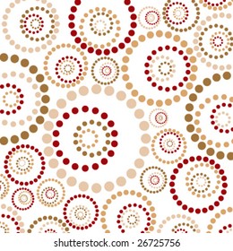 Abstract background vector illustration depicting pattern made by circles.