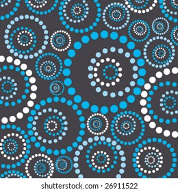 Abstract background vector illustration depicting pattern made by circles.