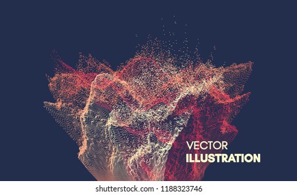 Abstract background. Vector illustration. Design template. Perspective grid background.