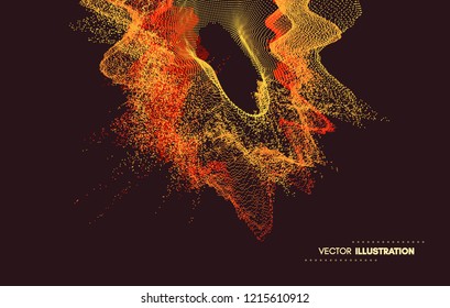 Abstract background. Vector illustration. Design template. Perspective grid background.