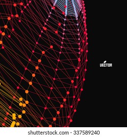 Abstract Background. Vector Illustration. Design Template. Perspective Grid Background.
