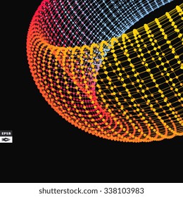 Abstract Background. Vector Illustration. Design Template. Perspective Grid Background.