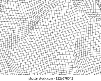 Abstract background. Vector illustration .Abstract digital landscape with flowing particles.