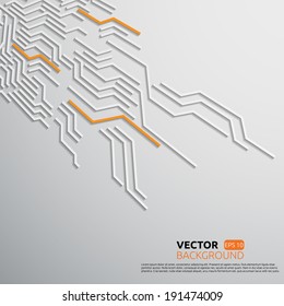 Abstract background. Vector illustration of digital technologies.