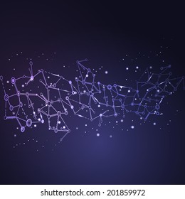 Abstract background. Vector illustration of digital technologies.