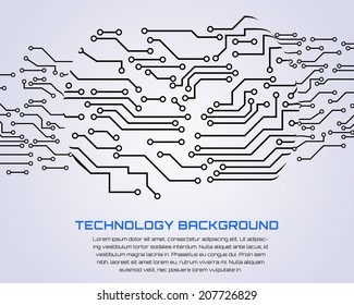 Abstract background. Vector illustration of digital technologies.