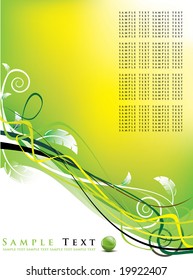 abstract background / vector illustration / floral design