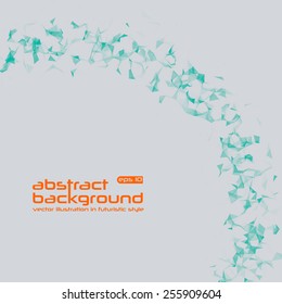 Abstract background. Vector illustration in futuristic style. Basis for booklet, invitation card, brochures, business presentations.