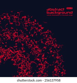 Abstract background. Vector illustration in futuristic style. Basis for booklet, invitation card, brochures, business presentations.