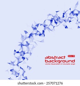 Abstract background. Vector illustration in futuristic style. Basis for booklet, invitation card, brochures, business presentations.
