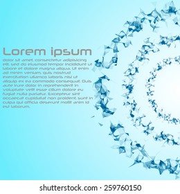 Abstract background. Vector illustration in futuristic style. Basis for booklet, invitation card, brochures, business presentations.