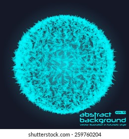 Abstract background. Vector illustration in futuristic style. Basis for booklet, invitation card, brochures, business presentations.