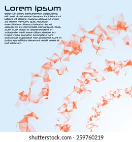 Abstract background. Vector illustration in futuristic style. Basis for booklet, invitation card, brochures, business presentations.