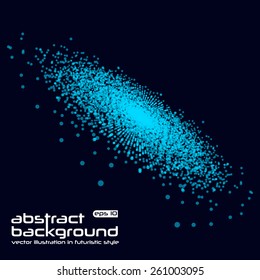 Abstract background. Vector illustration in futuristic style. Basis for booklet, invitation card, brochures, business presentations.