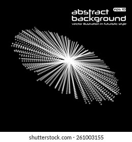 Abstract background. Vector illustration in futuristic style. Basis for booklet, invitation card, brochures, business presentations.