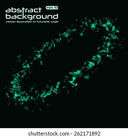 Abstract background. Vector illustration in futuristic style. Basis for booklet, invitation card, brochures, business presentations.