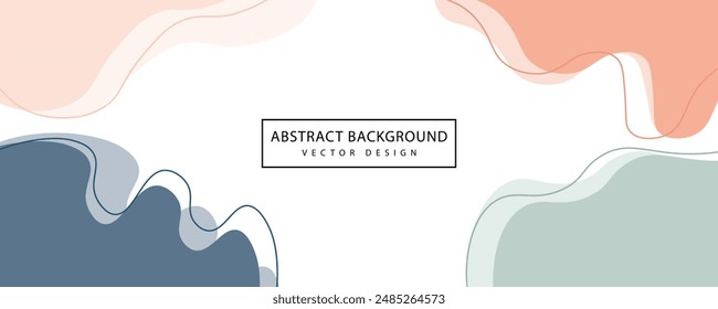 Abstract background vector illustration with Hand drawn various shapes and doodle objects. Pastel colors. Eps10