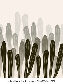 Resumen de ilustración vectorial de fondo con hojas.