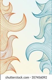 Abstract Background. Vector Illustration. Line art