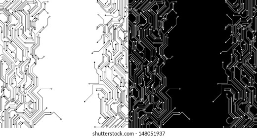 Abstract background. Vector illustration. Microcircuit.
