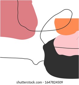 Abstract background vector illustration. Modern fashionable texture. Contemparary minimalist art