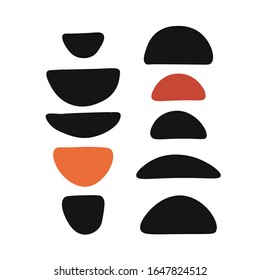 Abstract background vector illustration. Modern fashionable texture. Contemparary minimalist art