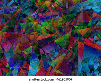 Abstract background. Vector illustration. Modern pattern with triangles. Colorful abstract texture.
